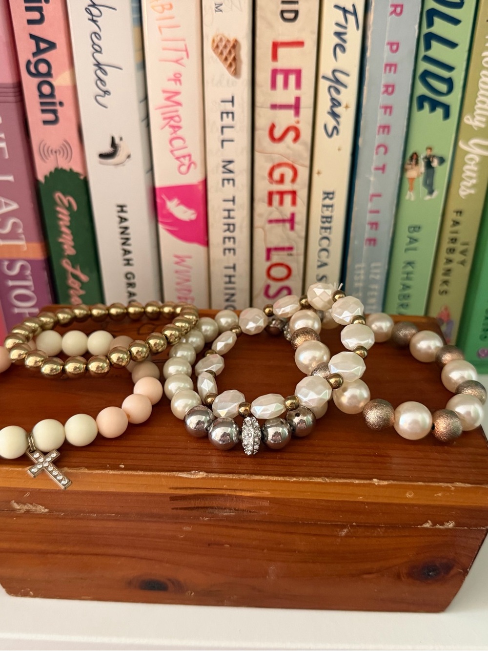 5 Chunky Beaded Bracelets